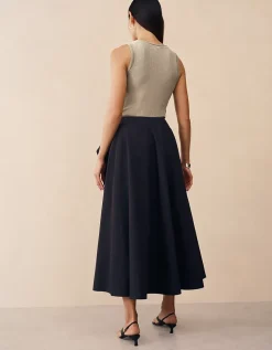 Full Circle Draped Skirt