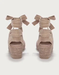Gaimo Canvas Round Toe Wedge Espadrilles