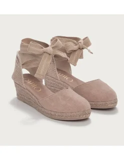 Gaimo Canvas Round Toe Wedge Espadrilles