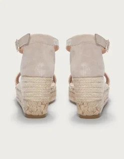 Gaimo Plaited Gold Wedge Espadrilles