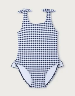 Gingham Knotted Swimsuit (0–4yrs)