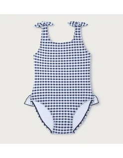 Gingham Knotted Swimsuit (0–4yrs)