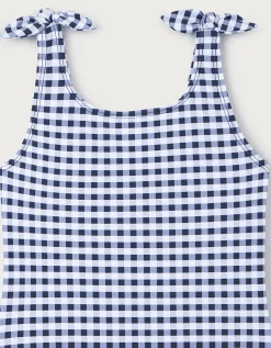 Gingham Knotted Swimsuit (0–4yrs)