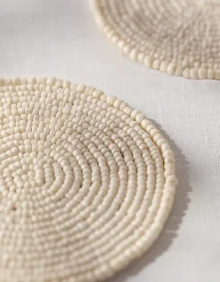 Glass Beaded Coasters – Set of 4
