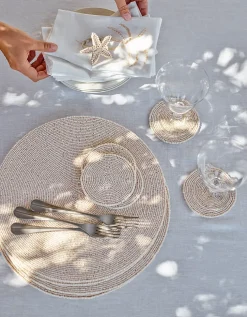 Glass Beaded Placemats – Set of 2