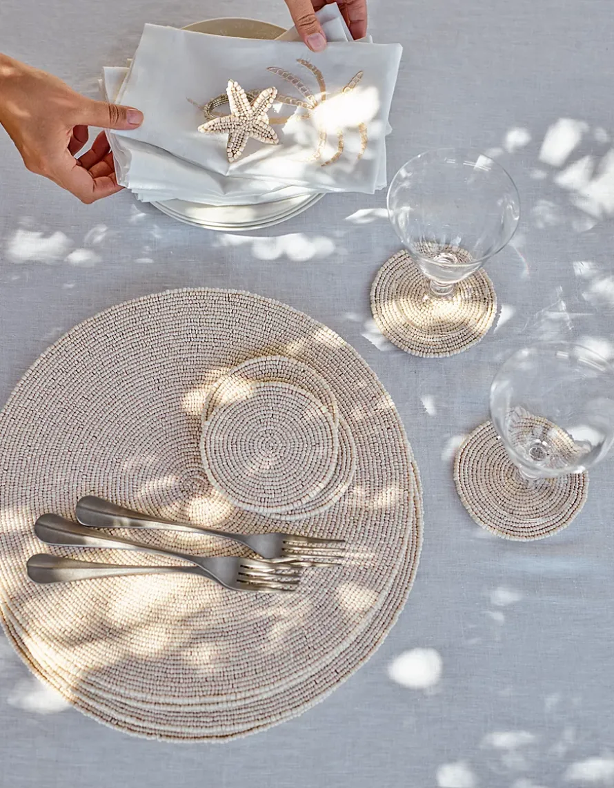 Glass Beaded Placemats – Set of 2