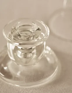 Glass Dinner Candle Hurricane