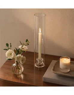 Glass Dinner Candle Hurricane