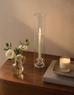 Glass Dinner Candle Hurricane