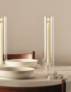 Glass Dinner Candle Hurricane