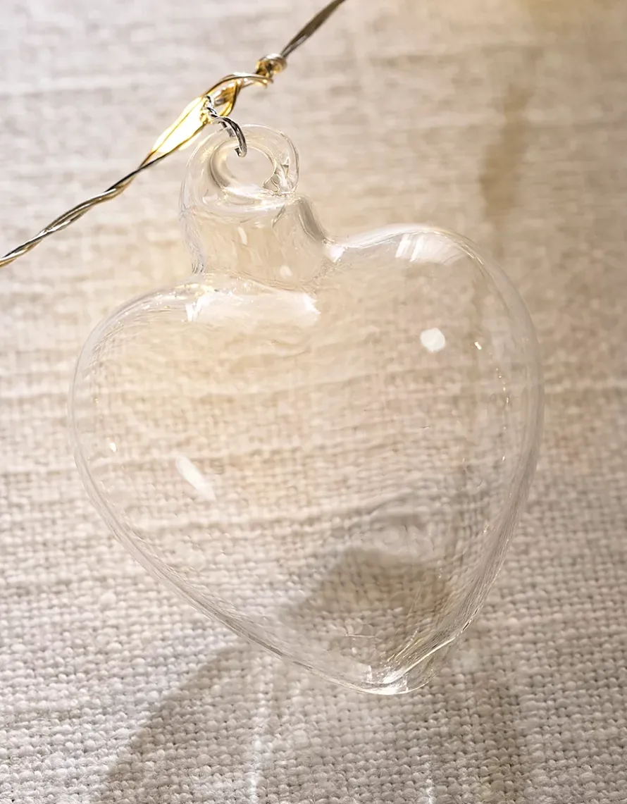 Glass Heart Fairy Lights – 24 Bulbs