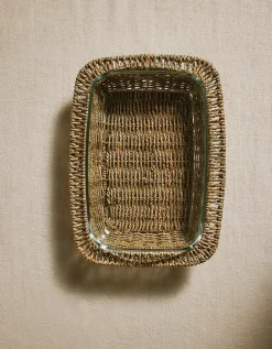 Glass & Seagrass Oven Dish – Medium