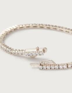 Gold-Plated Cubic Zirconia Tennis Bracelet
