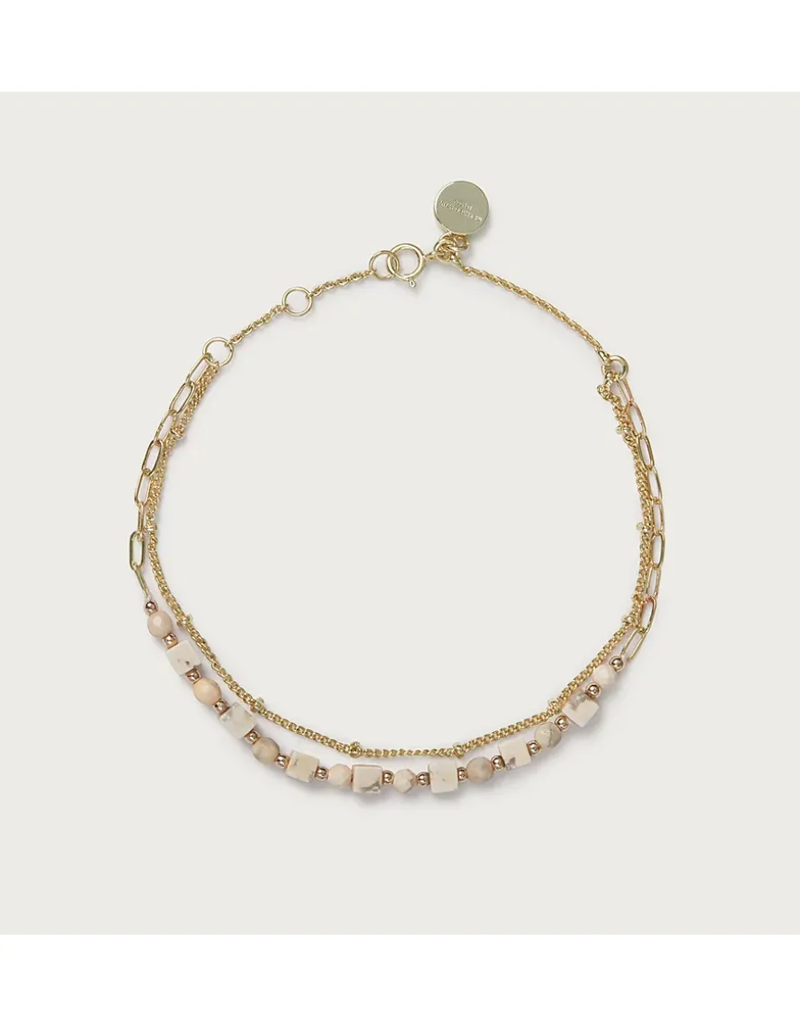 Gold Plated Delicate Beaded Bracelet