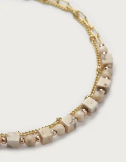 Gold Plated Delicate Beaded Bracelet