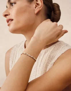 Gold Plated Delicate Beaded Bracelet
