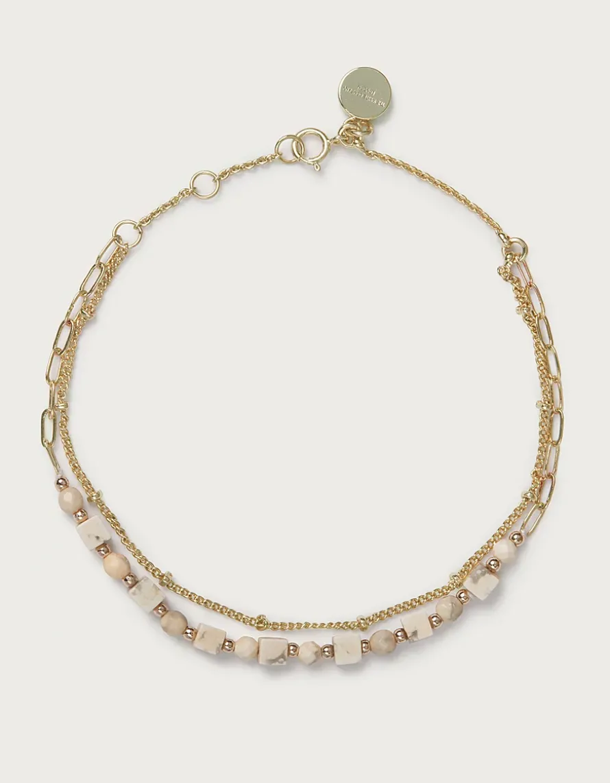 Gold Plated Delicate Beaded Bracelet