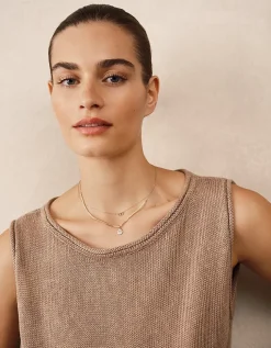 Gold Plated Delicate Beaded Necklace