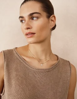 Gold Plated Delicate Beaded Necklace