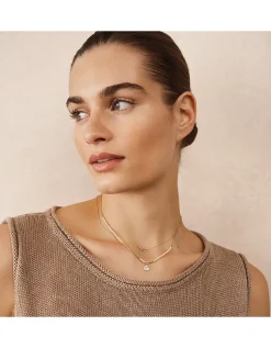 Gold Plated Delicate Beaded Necklace