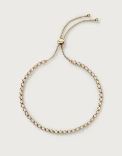 Gold Plated Set Stone Friendship Bracelet