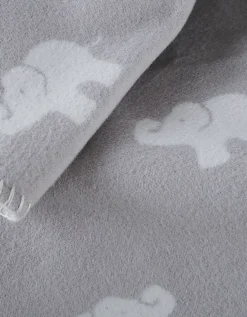 Grey Elephant Baby Blanket