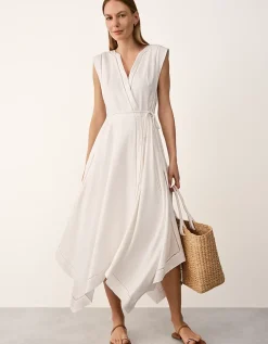 Handkerchief Hem Dress with Ladder Detail