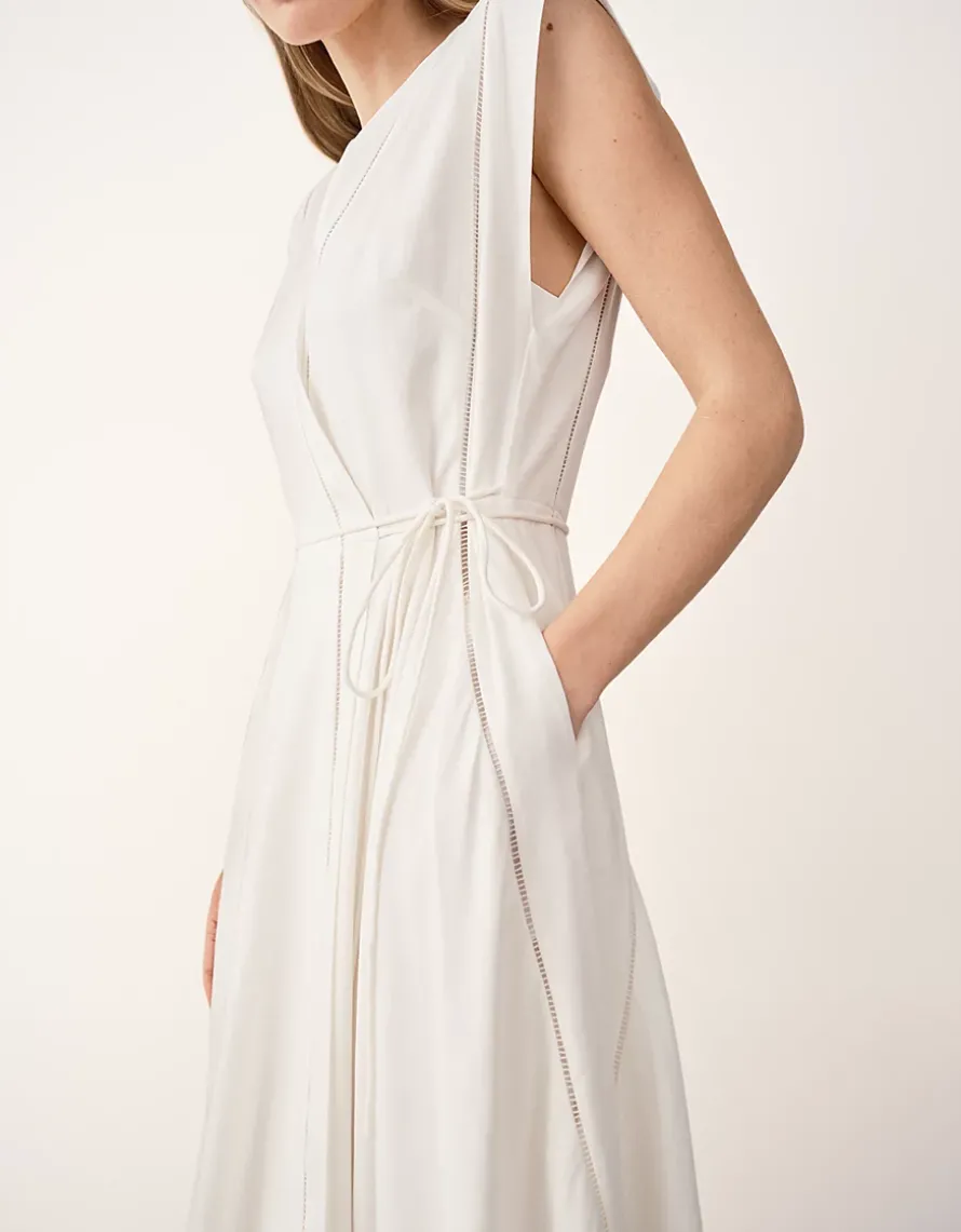Handkerchief Hem Dress with Ladder Detail