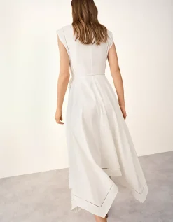 Handkerchief Hem Dress with Ladder Detail
