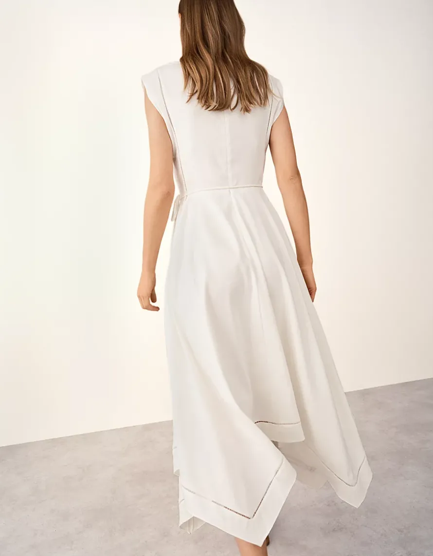 Handkerchief Hem Dress with Ladder Detail