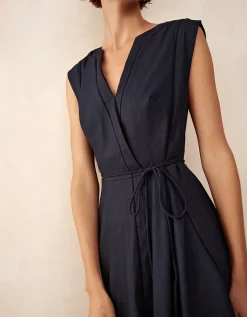 Handkerchief Hem Dress with Ladder Detail