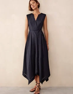 Handkerchief Hem Dress with Ladder Detail