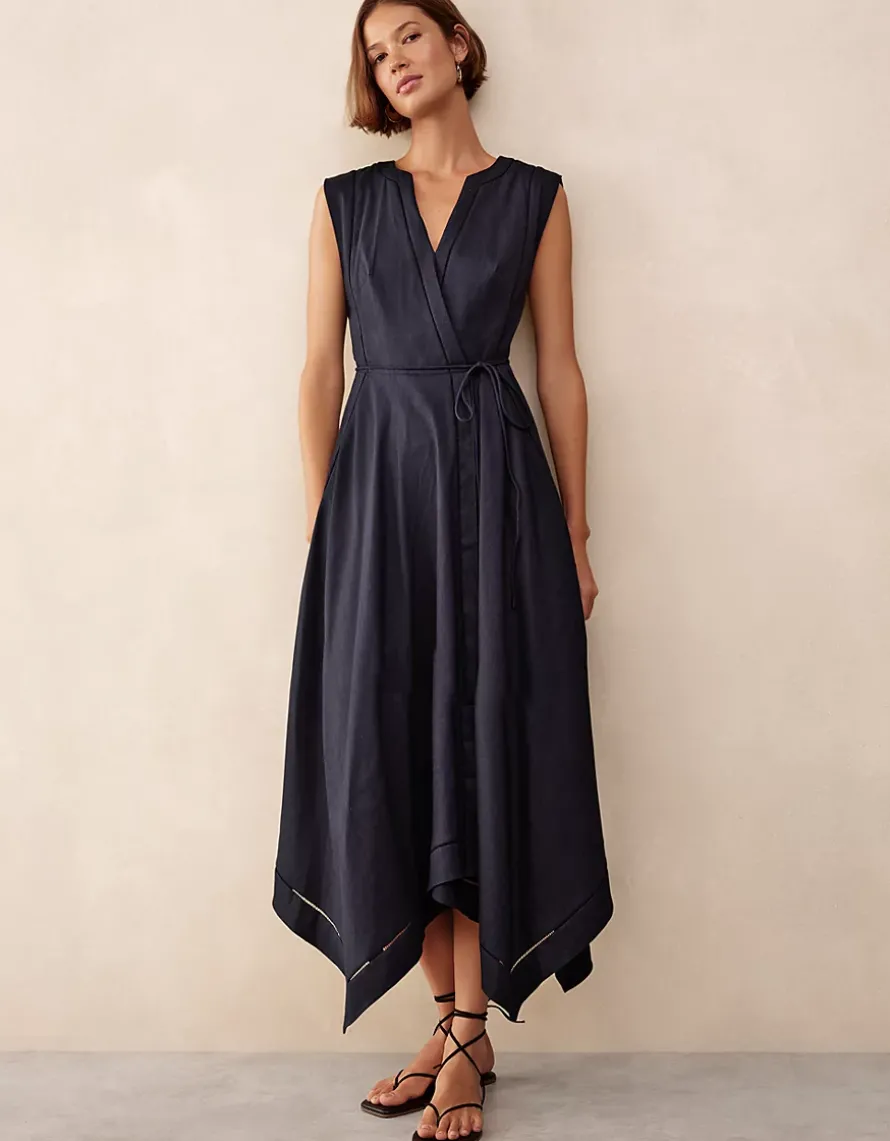 Handkerchief Hem Dress with Ladder Detail