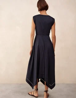 Handkerchief Hem Dress with Ladder Detail