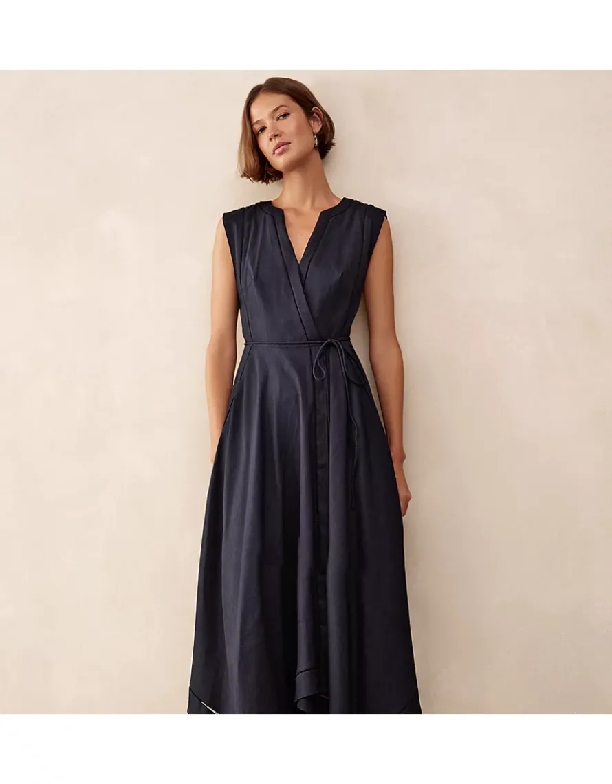 Handkerchief Hem Dress with Ladder Detail