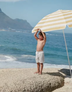 Happy Crab Seersucker Swim Shorts (0–4yrs)