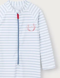 Happy Crab Stripe Surfsuit (0–4yrs)