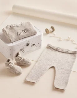 Hello Baby Knitted Gift Set (0–6mths)