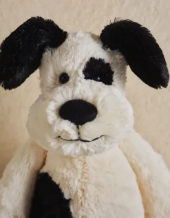 Jellycat Bashful Black & Cream Puppy – Medium