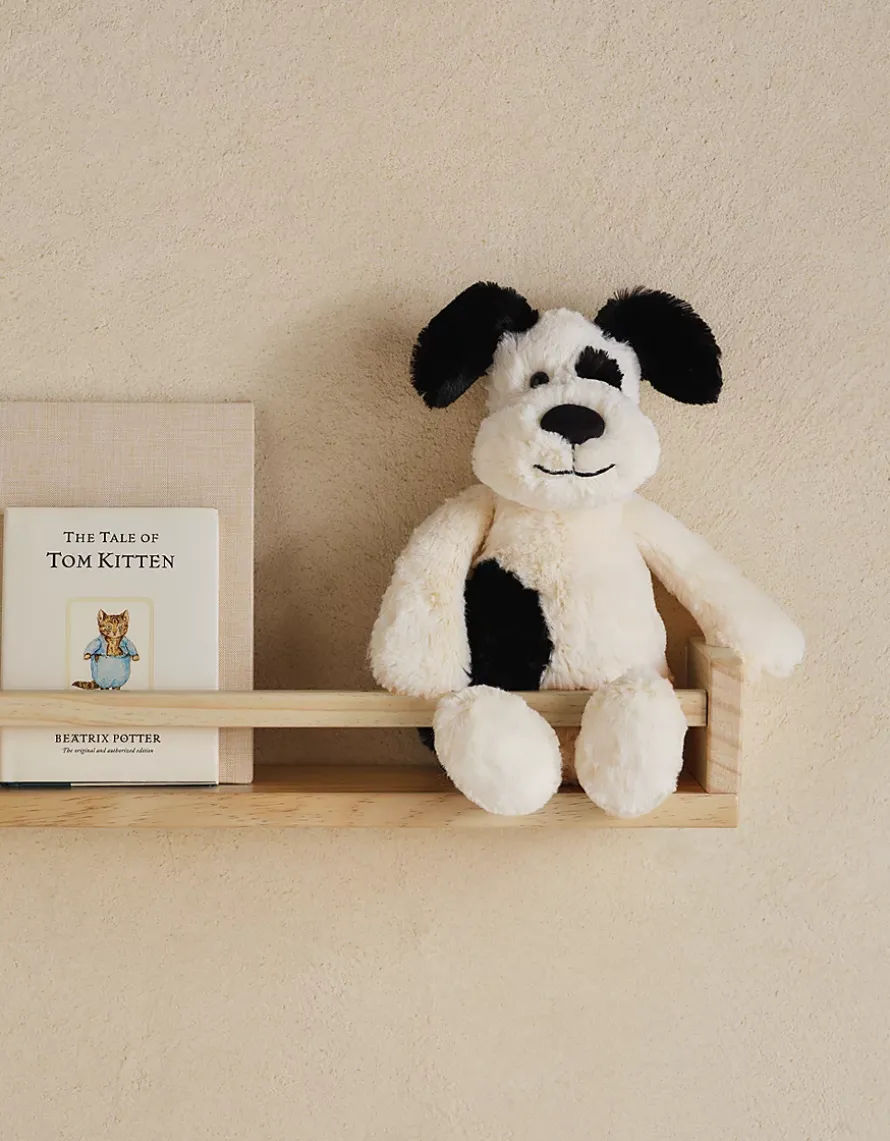Jellycat Bashful Black & Cream Puppy – Medium