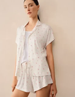 Jersey Heart Print Shortie Pyjama Set