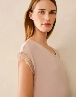 Jersey Lace Hem Nightdress