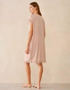Jersey Lace Hem Nightdress