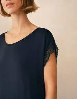 Jersey Lace Hem Nightdress