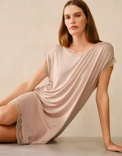 Jersey Lace Hem Nightdress
