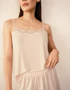 Jersey Lace Trim Shortie Pyjama Set