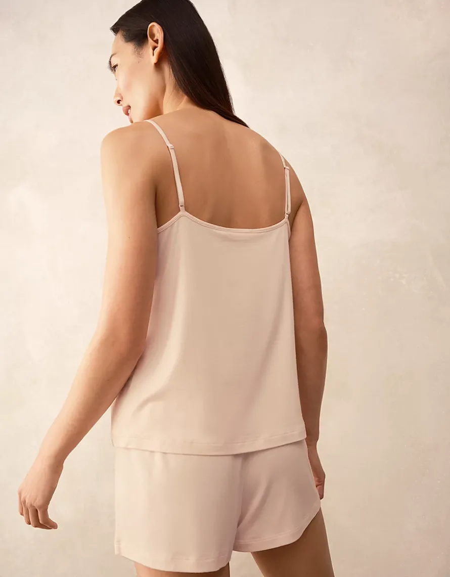 Jersey Lace Trim Shortie Pyjama Set