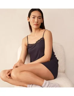Jersey Lace Trim Shortie Pyjama Set