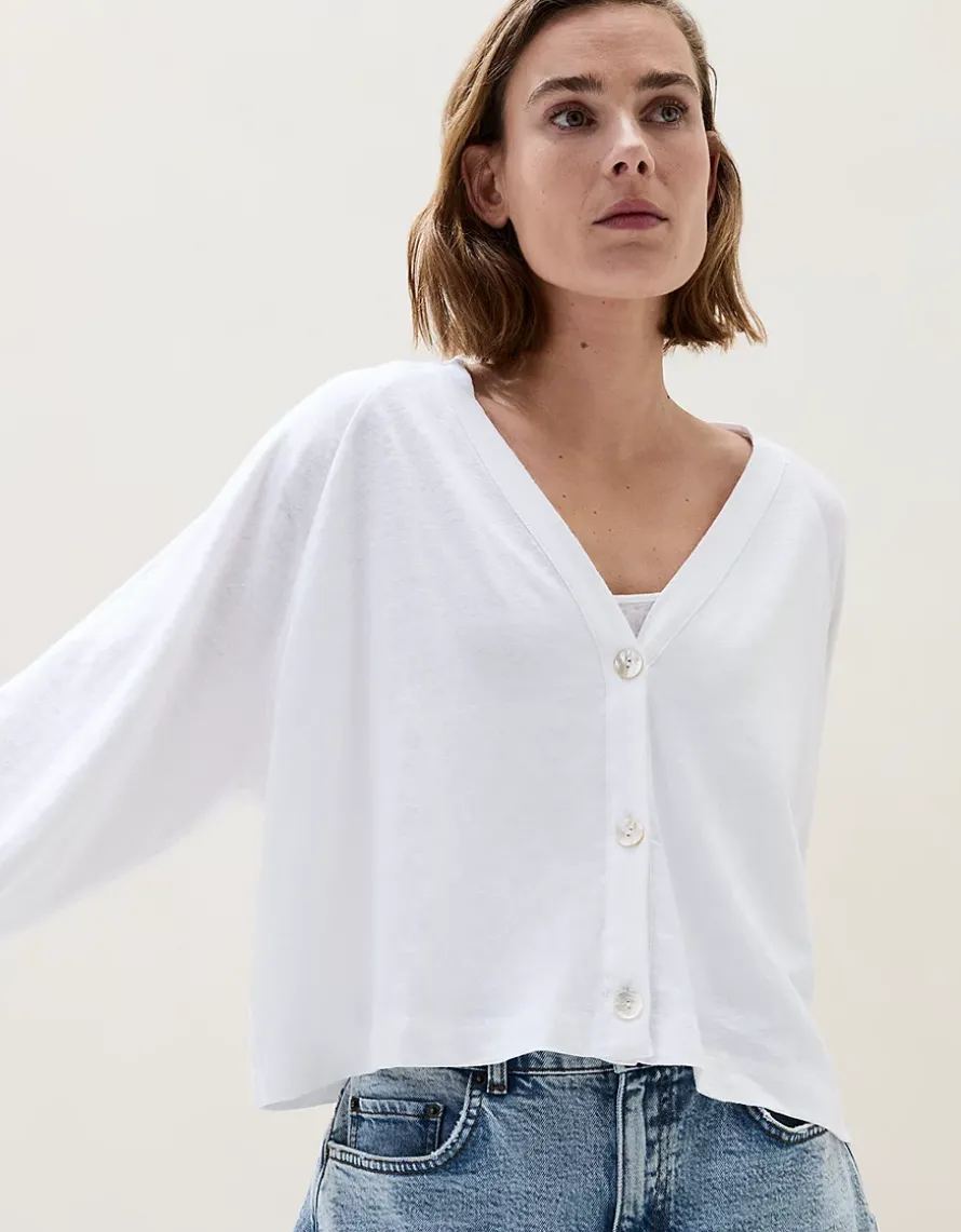 Jersey Linen Lightweight Cardigan