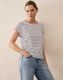 Jersey Linen Stripe Baby Tee